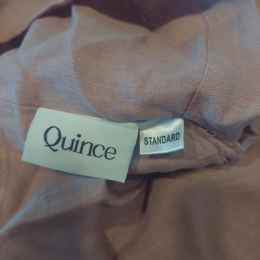 Quince Linen Dusty Mauve Standard Shams! Set Of 2 (L62) - Picture 6 of 10
